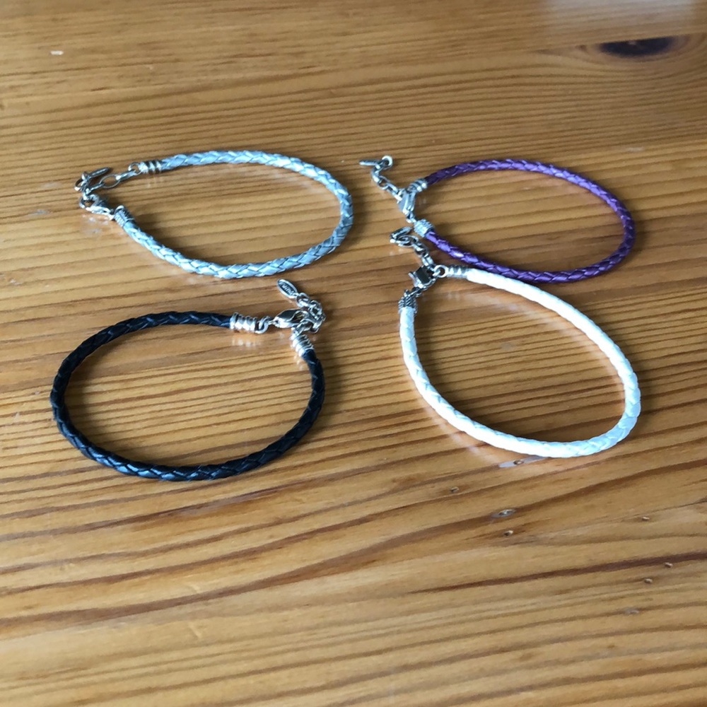 Four Chamilia bracelets